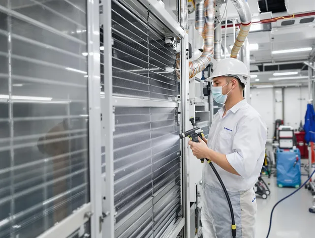 Professional AC coil cleaning by Swansea Air Duct Cleaning in Swansea