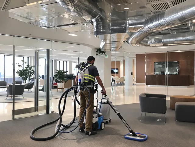 Commercial duct cleaning service by Swansea Air Duct Cleaning in Swansea