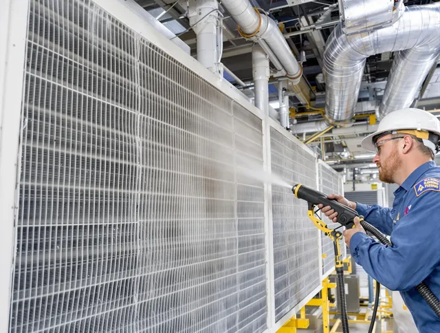 Professional commercial coil cleaning by Swansea Air Duct Cleaning in Swansea